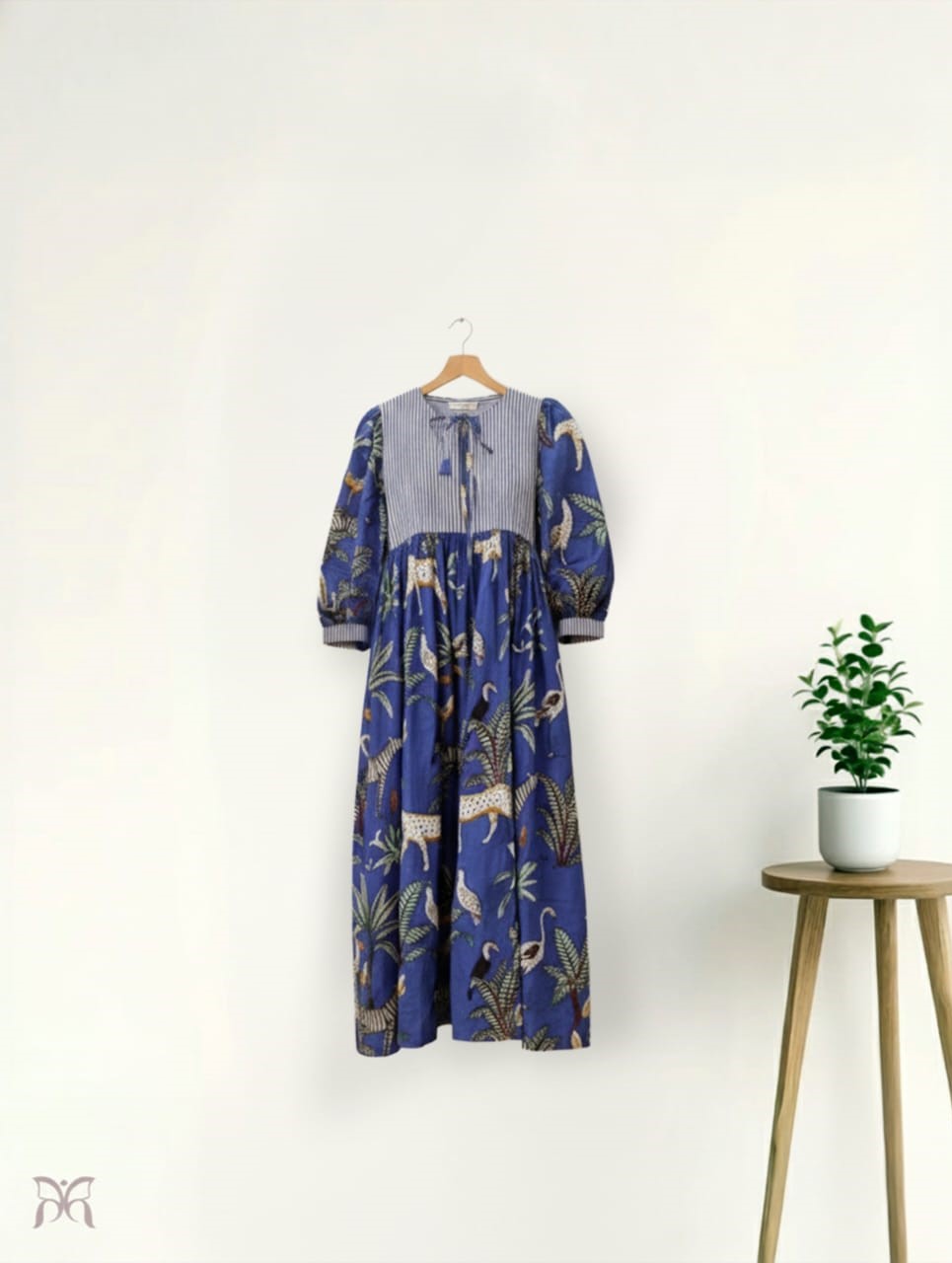 Midnight Bloom A-line Dress